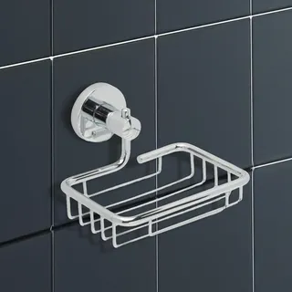 IPEA Selbstklebende Seifenschale aus Metall - Kein Bohren erforderlich - Modernes Design - Wandseifenhalter zum Kleben im Badezimmer, Dusche, Küche, Haushalt - Seifen- oder Schwammhalter - Offen