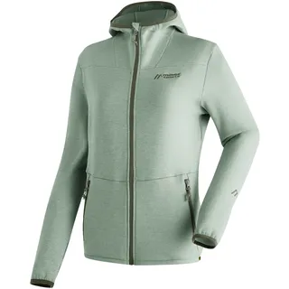 Maier Sports Fleecejacke »Fave W«, Damen Fleece mit verstellbarer Kapuze, atmungsaktiver Zip-Hoodie, grün