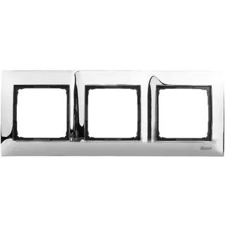Simon 54 Premium 3-Wege-Metallrahmen, Chrom, DR3/63