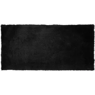 Beliani Zottelteppich EVREN Schwarz 80 x 150 cm