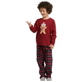 Pompea Netherlands Langarm-pyjama - Burgundy - 8-9 Jahre