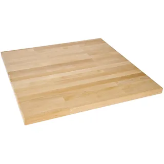 Ulmia Massivholzplatte für Multifunktionstisch MFT1200 (Buche massiv geölt, Platte ohne Lochsystem, Größe 60x60 cm, inkl. eingelassene Magnete, robuste Oberfläche)