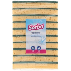 Sorbo Scouring Pads, viscose, Yellow, Medium