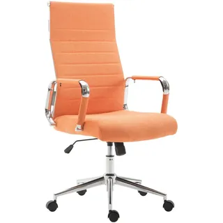 CLP Drehstuhl Stoff orange , Orange , Metall , 58x105x66 cm , Büromöbel, Bürostühle, Drehstühle