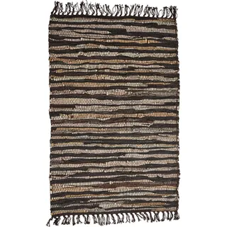 Fussmatte Badteppich Duschmatte Duschvorleger Badmatte Bettvorleger Leder 90cm