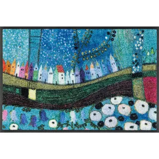 Wash+Dry Stadt in Blau 40 x 60 cm Blau