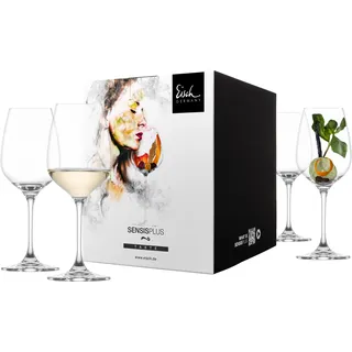 Eisch Weißweinglas 4er Set Superior Sensis plus, Weinglas, Kristallglas, 310 ml, 25006030 - Transparent