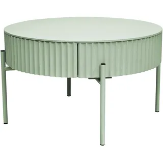 [en.casa] Couchtisch Rill mit Schublade 36xØ60 cm Mintgrün