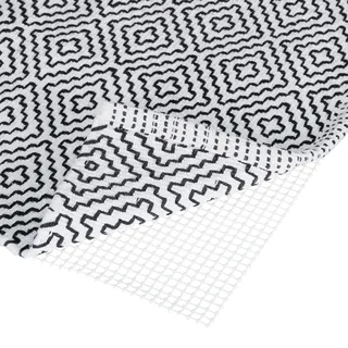 Relaxdays Antirutschmatte, Gummi, zuschneidbar, strapazierfähig, Creme | rutschfeste Unterlage für Läufer & Teppiche, für Flur, Bad, Wohnzimmer, BxT 100x120 cm