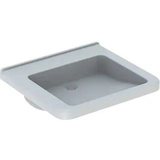Geberit Renova Nr. 1 Comfort, Waschtisch, unterfahrbar,600x550 mm, ohne Hahnloch, ohne Überlauf, weiß, 128661000, Farbe: Weiß