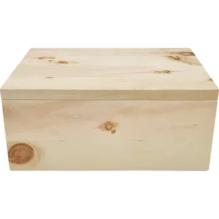 Brotbox aus Zirben Holz Brotkasten mit Schneidebrett 40.10-014 - Naturbelassen