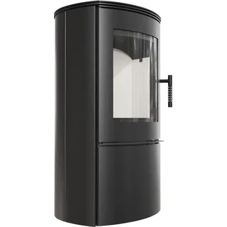 Kaminofen aus Stahl KRATKI FALCON Ø 150 10 kW - Schwarz