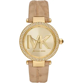 Michael Kors Parker Watch für Damen, Quarz-Dreizeigerwerk mit Edelstahl- oder Lederarmband