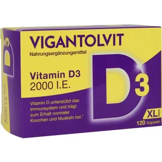 Procter & Gamble VIGANTOLVIT 2000 I.E. Vitamin D3 Kapseln 120 St.