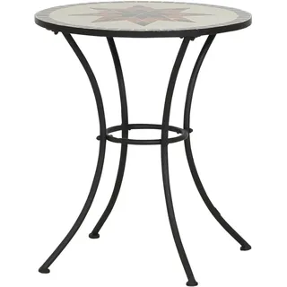 Siena Garden Gartentisch Stella Rund Grau Ø 60 cm
