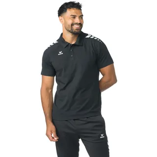 Erima CMPT 3 Wings Poloshirt (2112552), schwarz/weiß, M