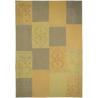 Kayoom Lyrical 210 Kurzflorteppich 160 x 230 cm Gelb/Mehrfarbig