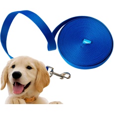 Edipets, Schleppleine für Hunde, 1.5m / 3m / 5m / 10m / 15m, Wasserdicht Trainingsleine für Große bis Kleine Hunde, Robuste Hundeleine (3 Meter, dunkelblau)