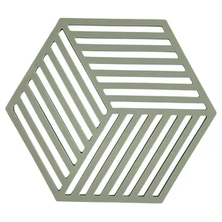 Zone Denmark Hexagon Topfuntersetzer Hitzebeständig, Silikon Untersetzer, Praktische und Dekorative Topf-Untersetzer, Spülmaschinenfest, 16 x 14 cm, Rosemary