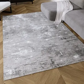 Esprit Feel Vintage Kurzflorteppich 80 x 150 cm Grau