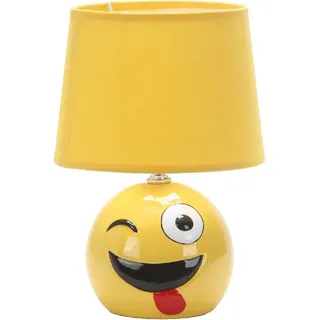 Luxus - Tischlampe Kids - Gelb - Laugh - H26xØ18 - Armatur E14 - Keramik