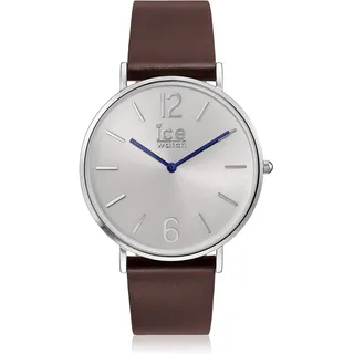 ICE-WATCH - CITY tanner Brown Silver - Braune Herrenuhr mit Lederarmband (001519)