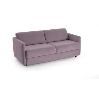 ATLANTIC home collection Schlafsofa Limone, hochwertig gepolstert, Flieder, Dauerschläfer mit 140/200 Liegefläche, 193x93x90 cm (BxTxH)