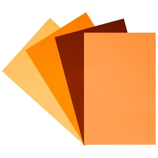 INNSPIRO Set mit 4 Folien aus EVA-Gummi, Herbst, 20 x 30 cm, 1 mm, verschiedene Farben, 20 x 30 cm
