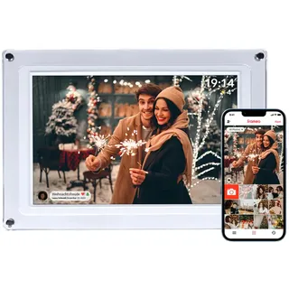 Rollei Smart Frame WiFi 109 Elektronischer Digitaler Bilderrahmen Frameo WLAN Digital Photo Frame 10,1 Zoll 1280x800 IPS Touchscreen 32GB Speicher Acryl Digitaler- Bilderrahmen-Frameo-Digital-Frame