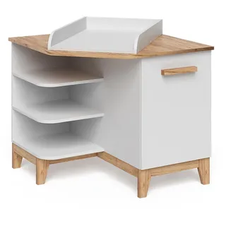 VitaliSpa Wickelkommode Malia Weiß/Artisan 85 x 85.2 cm mit Tür , Holzwerkstoff , Rechteckig , 85x85.2x85 cm , Babymöbel & Kindermöbel, Babyzimmer, Wickelkommoden & Zubehör, Wickelkommoden