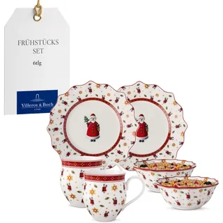 Villeroy & Boch Toy's Delight Frühstücks-Set 6-tlg. bunt, Weihnachten