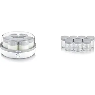 SEVERIN Joghurtbereiter mit zusätzlichen Ersatzgläsern (JG 3518 + EG 3513)