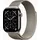 Watch Series 11 GPS + Cellular 42 mm Titaniumgehäuse beige Milanaise Armband beige S/M
