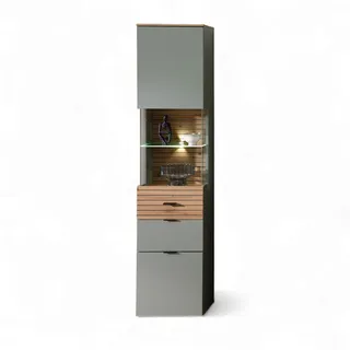 Innostyle Vitrine INA 45 x 200 x 36 cm Schilfgrün