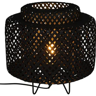 Tischlampe im Boho-Stil LIBY, Bambus, Ø 25 cm