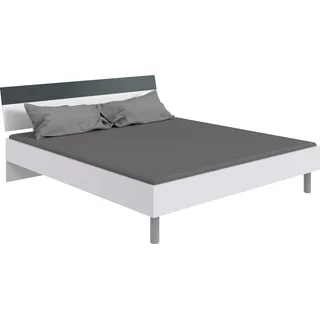 Wimex Futonbett »Budapest« Inklusive zweifarbiges Kopfteil, Liegefläche 180x200cm, weiß