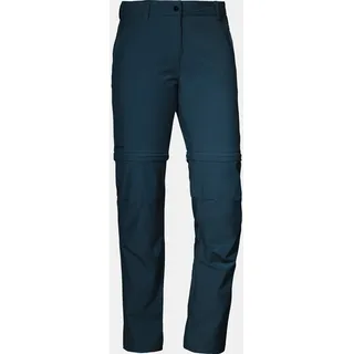 Schöffel Damen Ascona Zip-Off Hose (Größe L, blau)