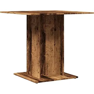 vidaXL Esstisch Altholz-Optik 80x80x75 cm Holzwerkstoff - Braun