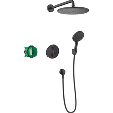 Hansgrohe Croma 280 shower system 1jet with Ecostat S matte black