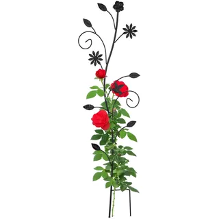 Relaxdays Rankhilfe 110 x 34 x 1 cm Schwarz