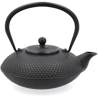 Quid Aissa Teekanne aus Gusseisen, mit Filter aus Edelstahl, 0,8 l, geeignet für alle Herdarten, Standard