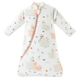 Chilsuessy Baby Schlafsack Winter 3.5 Tog Kinder Schlafsack Verdickte Schlafsäcke Jungen Mädchen Schlafsack für Kleinkinder Neugeborene, Schöner Schwan, S (65-75 cm)