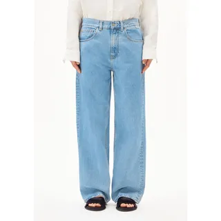 HAAYI LOW WAIST BAGGY JEANS | 100% recycelte Baumwolle Non Stretch - blau (34-32)