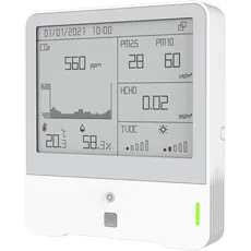 Milesight CO2 Luftgütemonitor, Thermometer + Hygrometer, Weiss