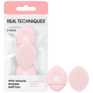 Real Techniques Mini Miracle Powder Puff Trio, Make-Up Schwamm