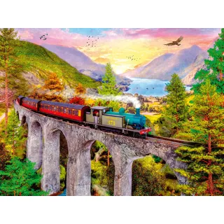 Ravensburger Puzzle Zugfahrt im Herbst