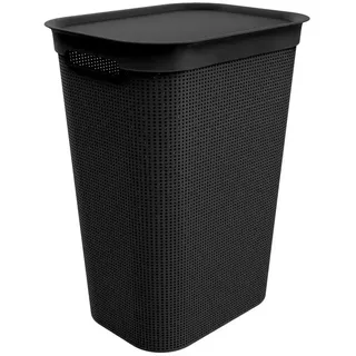 Rotho Brisen Wäschekorb 50 L - Black - 50l