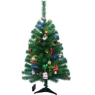 künstlicher LED Weihnachtsbaum Tannenbaum Lafiora geschmückt Ø 50 cm H 90 cm