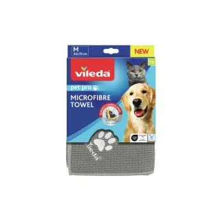 Vileda Pet Pro Microfibre Towel Handtuch 45 x 70 cm grau