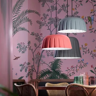 Ferroluce Madame Gres M Hängeleuchte Grau Rund - Grau